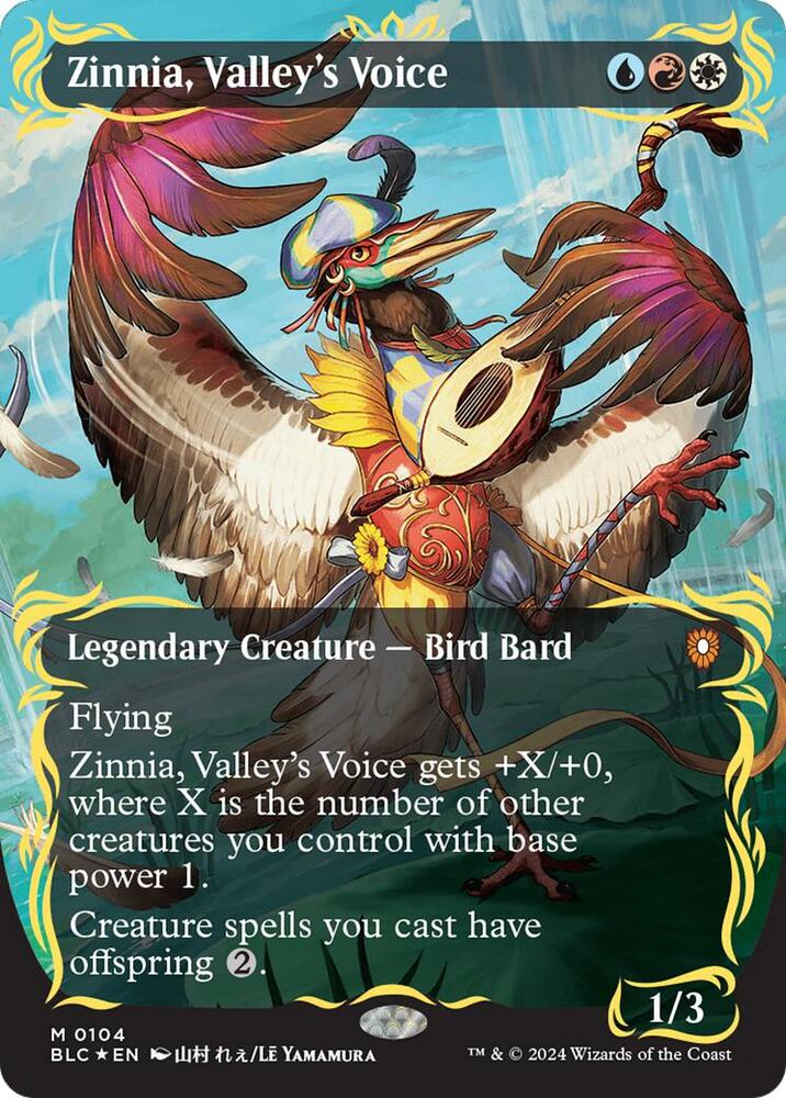 Zinnia, Valleys Voice - Raised Foil - Borderless
